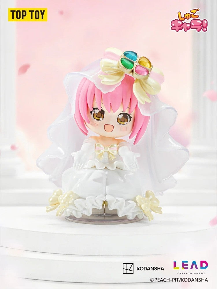 Amulet Fortune, the secret design from TOP TOY Shugo Chara! Guardians of Memory blind box - pink haired figure in a white gown with a jewelled crown