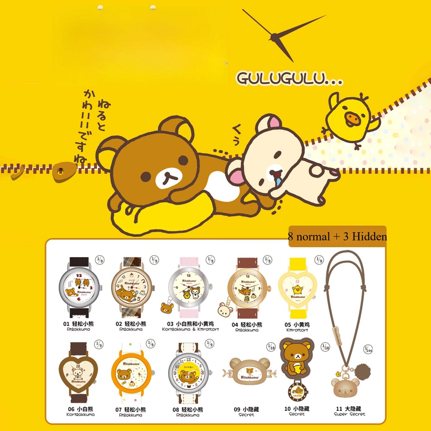 Fujima Ma - Rilakkuma BOXFUN Watch Blind Box – GuGu Moment Series - Detail View 1