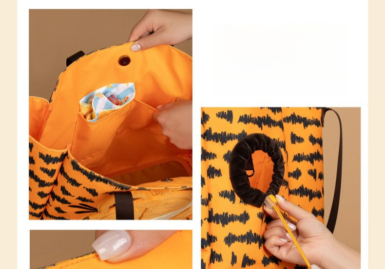 Fujima Ma - Garfield ✦ Retro "Lazy Monday" Pet Tote Bag / Carrier - Detail View 5