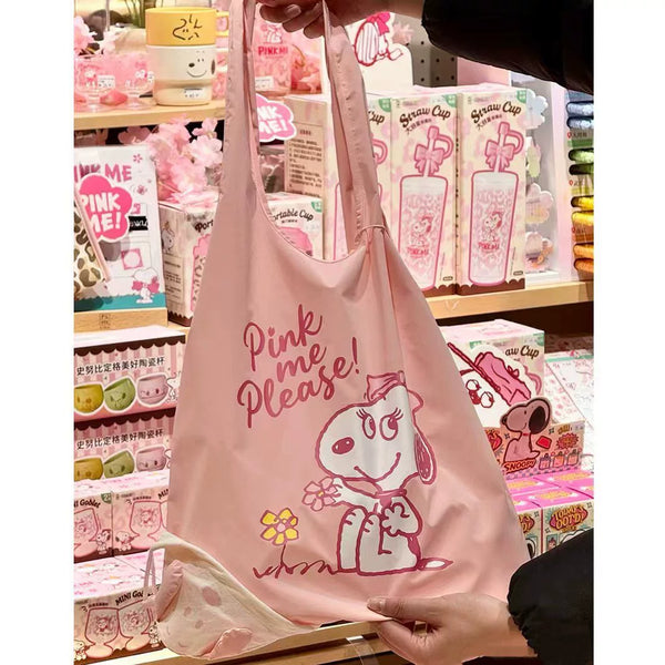 Fujima Ma - Sakura Season Snoopy Aesthetic Shopping Bag - Studio Archive Showcase