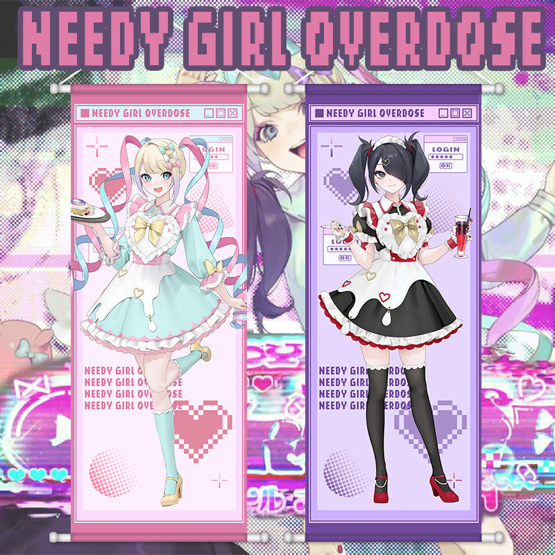 Fujima Ma - Needy Girl Overdose Hanging Tapestry - Studio Archive Showcase