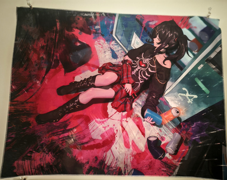 Ame-chan Wall Tapestry — Needy Streamer Overload (82×70cm)