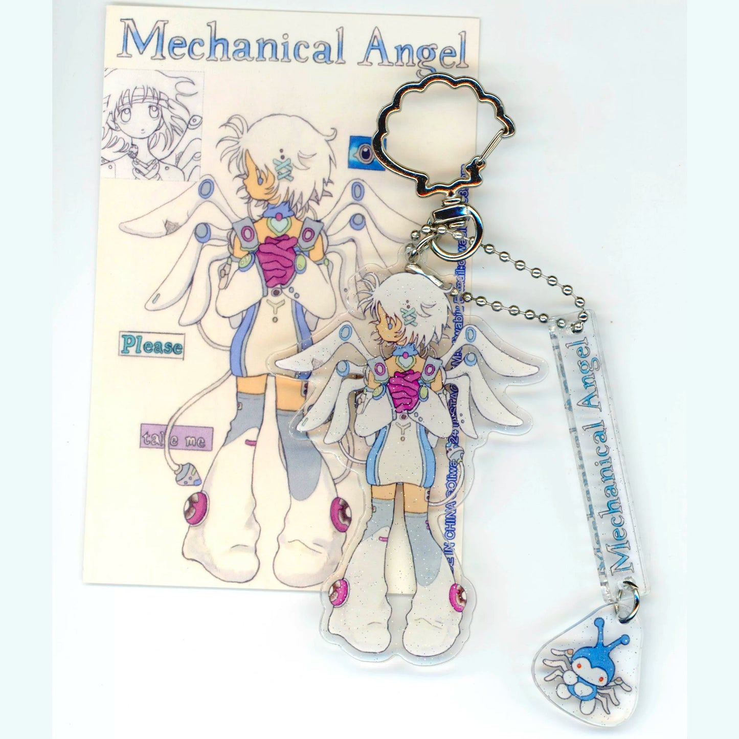 Fujima Ma - Mechanical Angel ✦ Oliwa Art Acrylic Keychain - Studio Archive Showcase