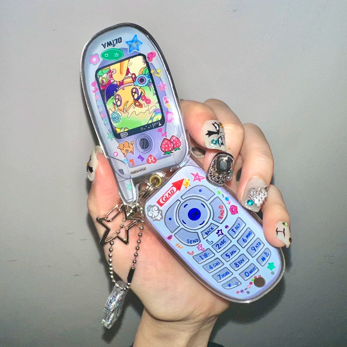 Fujima Ma - Mini Flip Phone ✦ Oliwa Art Accessory Case - Detail View 3