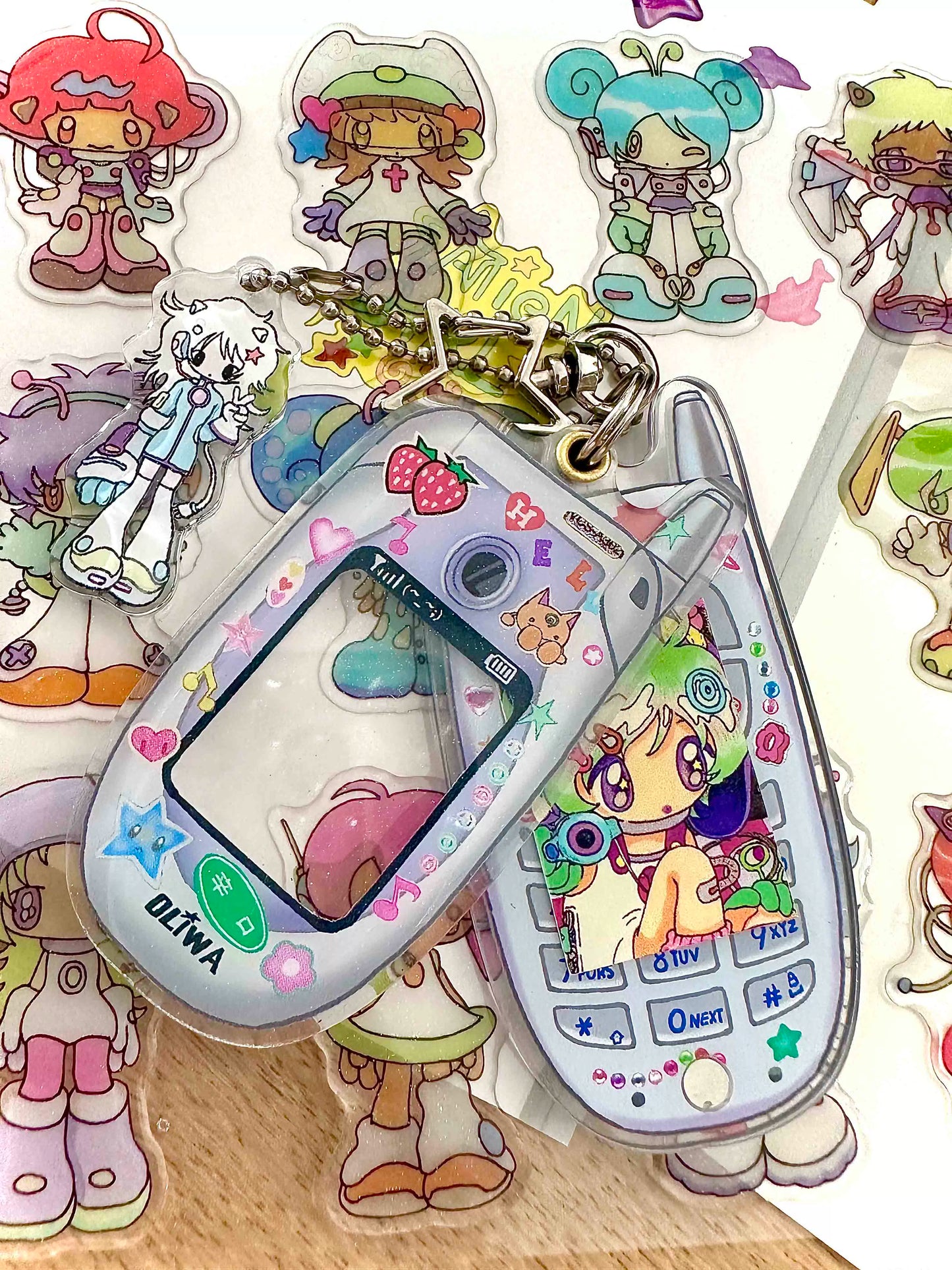 Fujima Ma - Mini Flip Phone ✦ Oliwa Art Accessory Case - Detail View 6