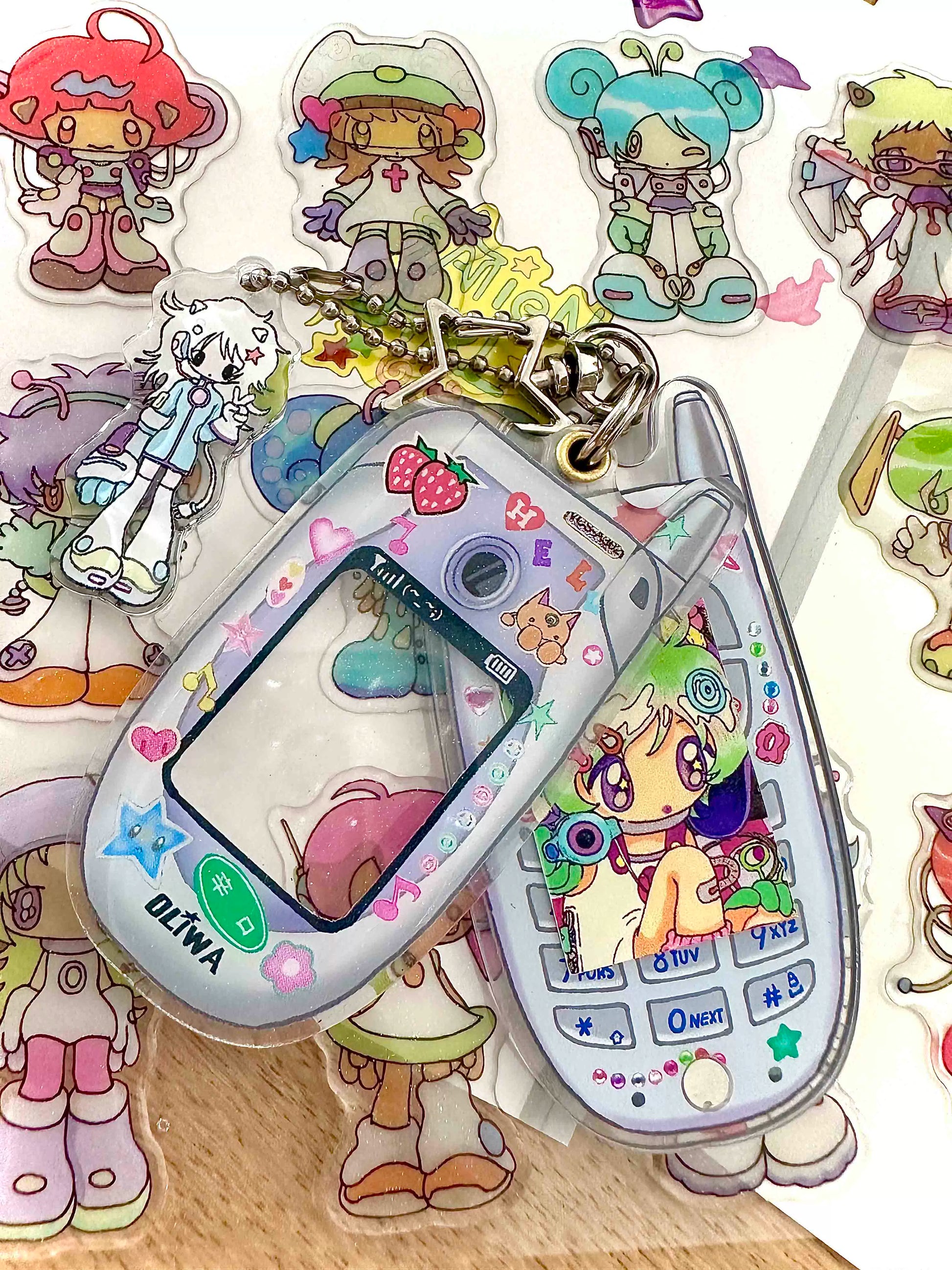 Fujima Ma - Mini Flip Phone ✦ Oliwa Art Accessory Case - Detail View 6