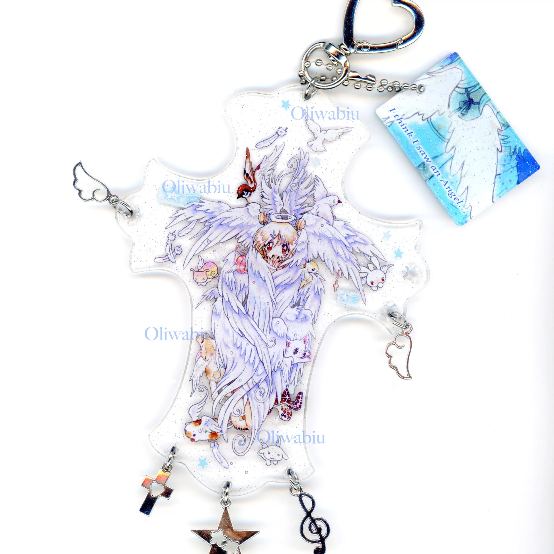 Fujima Ma - BornFromWings ✦ Oliwa Art Acrylic Keychain - Detail View 2