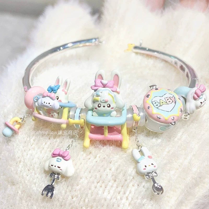 Fujima Ma - Puppy Enamel Jewelry Set - Detail View 5