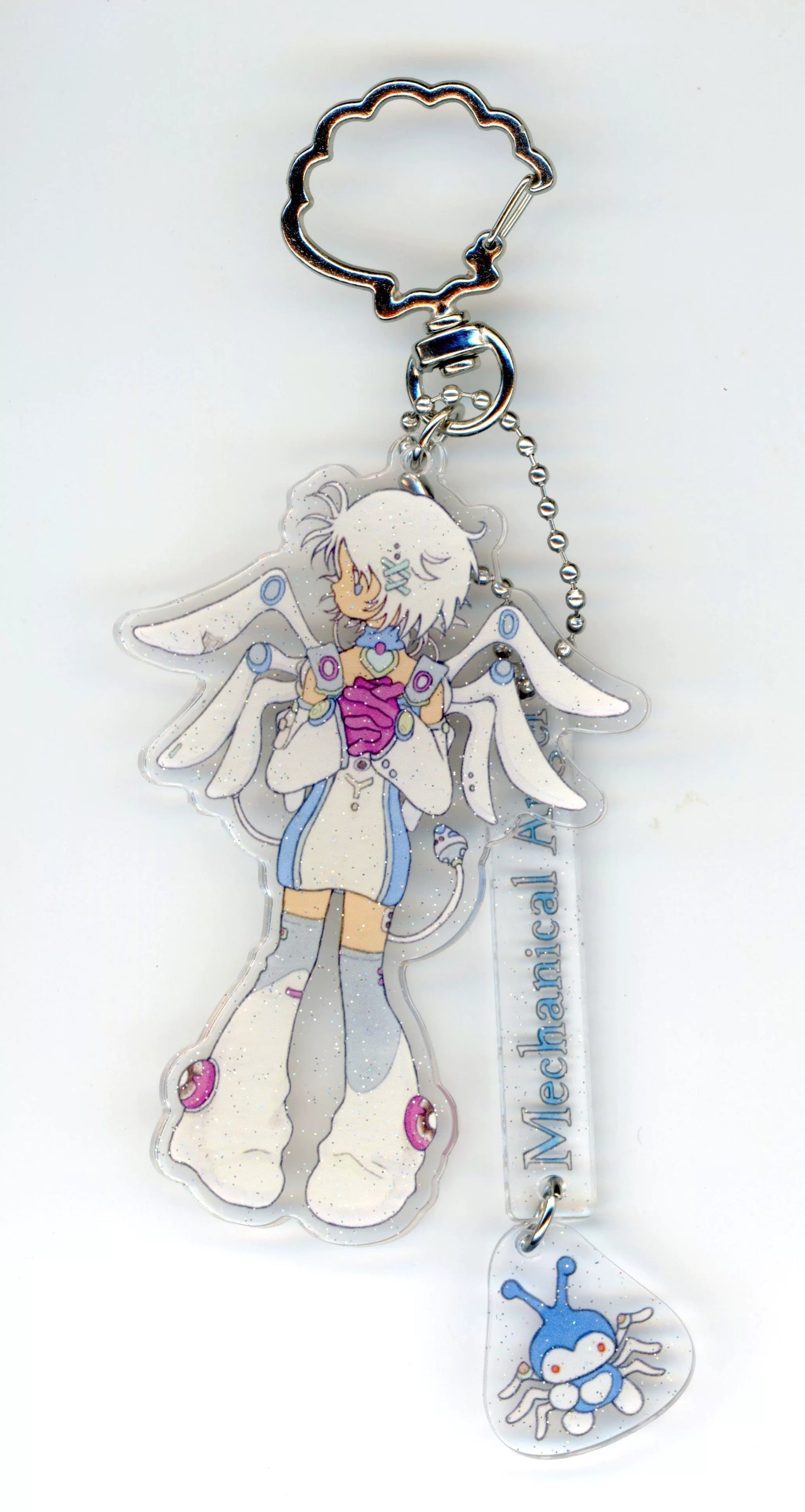 Fujima Ma - Mechanical Angel ✦ Oliwa Art Acrylic Keychain - Detail View 3