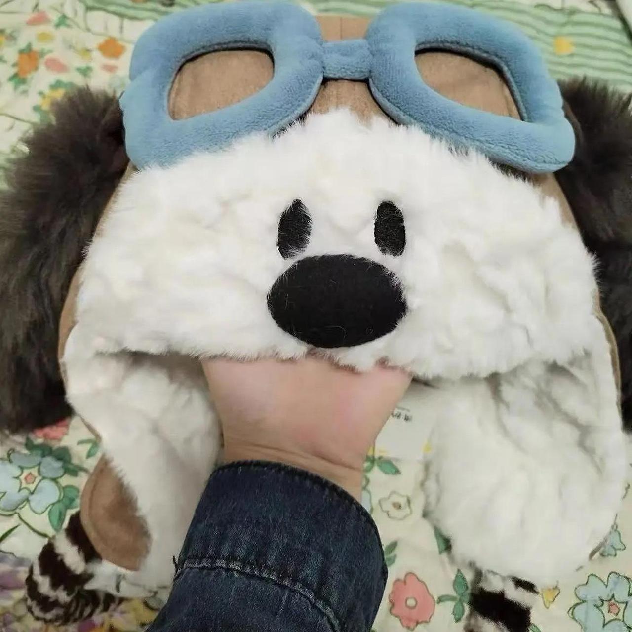 Fujima Ma - [ARCHIVE] Snoopy: "Forever Young" Pilot Trapper Hat • 90s Vintage Aesthetic - Detail View 3