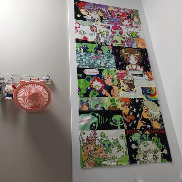 Fujima Ma - Oliwa 'We Are All Aliens' Art Tapestry - Studio Archive Showcase