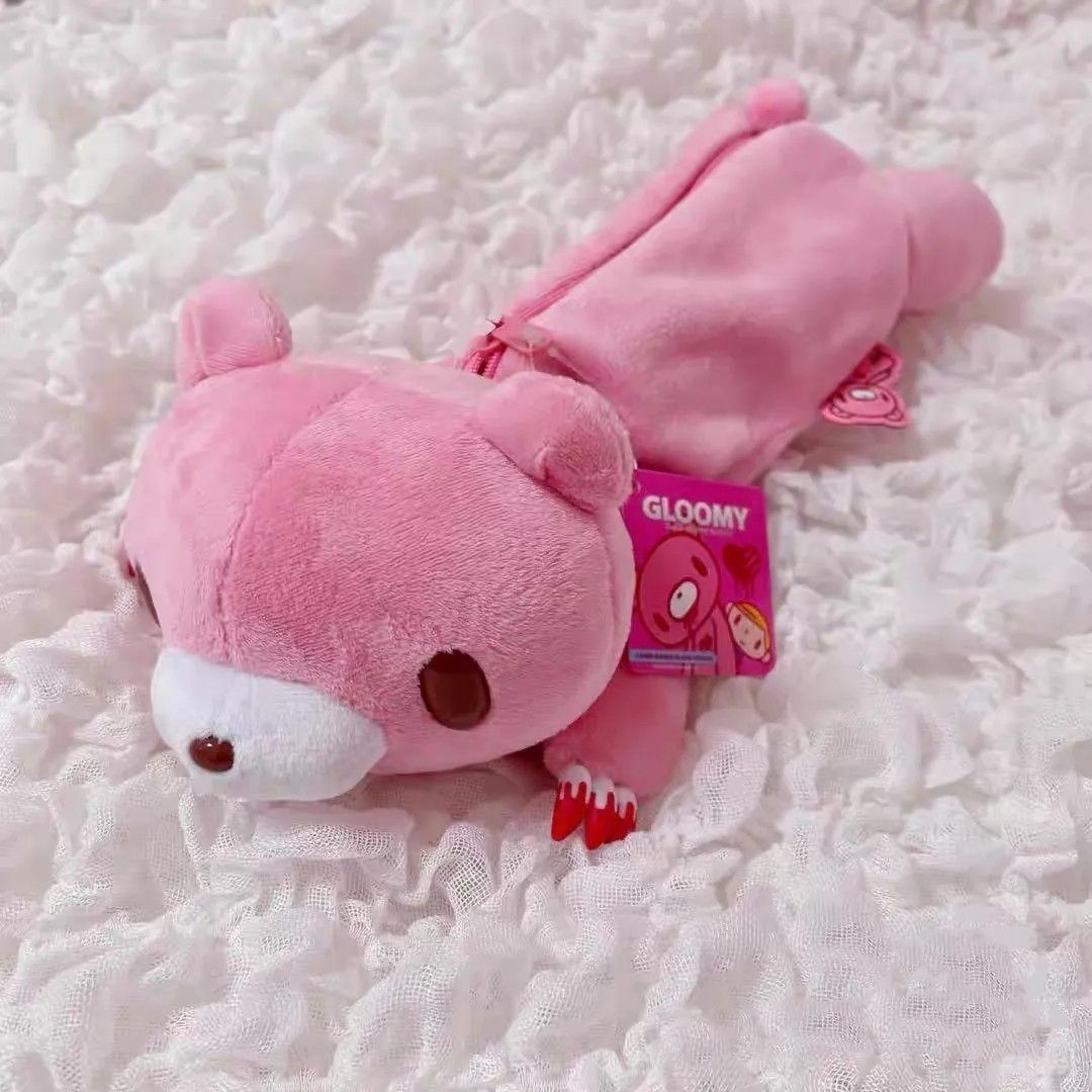 Fujima Ma - Gloomy Bear Plush Pencil Case - Detail View 1