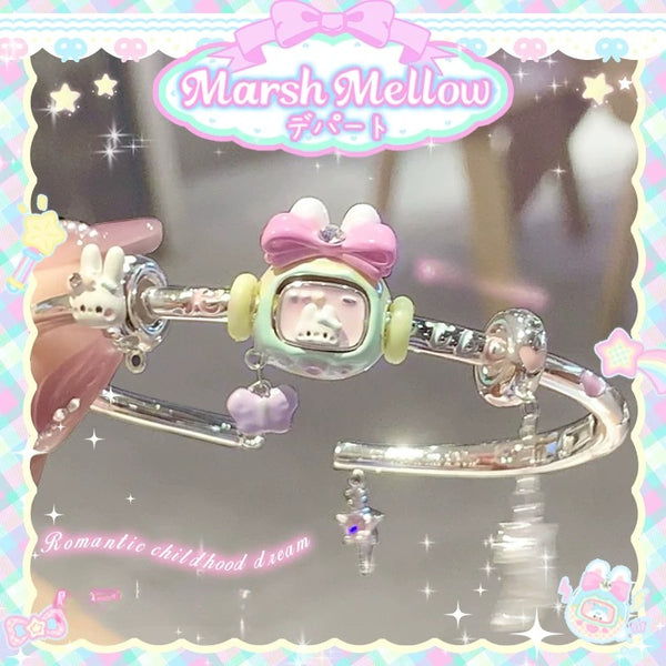 [Marshmellow] Tamagotchi like beads bracelet — view 1