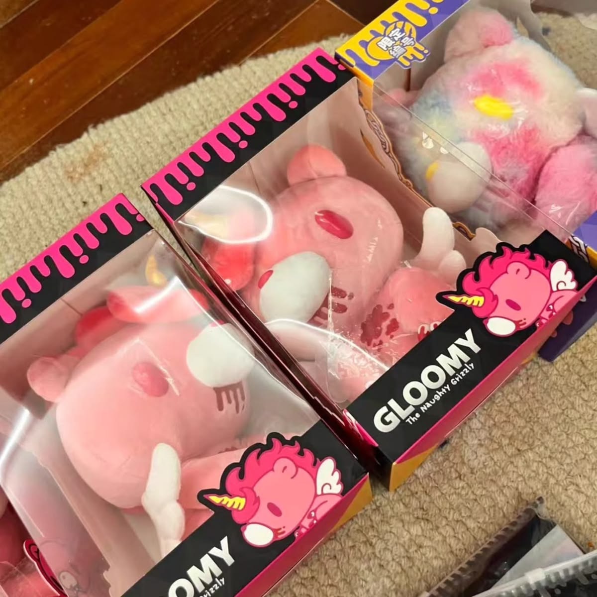 Gloomy Bear Unicorn Plush — Pink (Official)