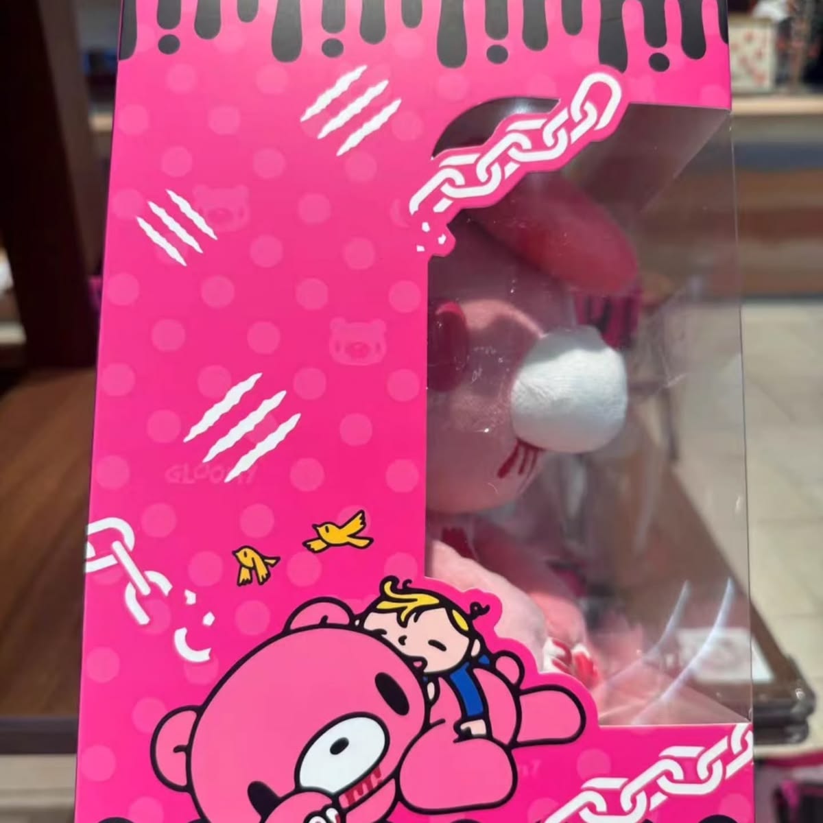 Gloomy Bear Unicorn Plush — Pink (Official)