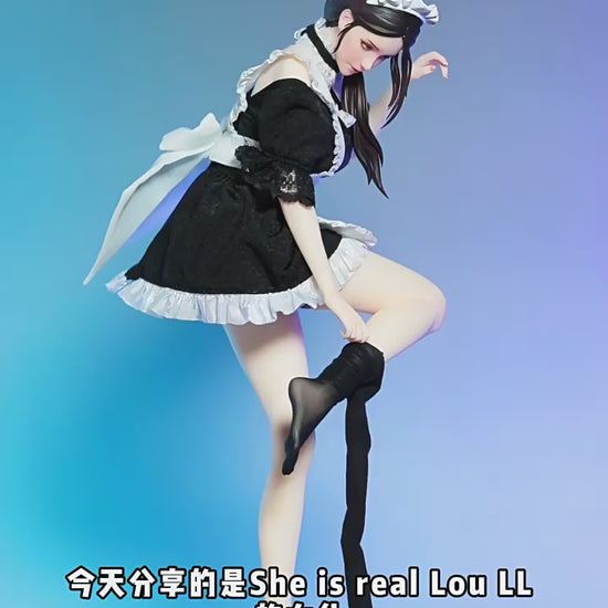 Fujima Ma - She Is Real & Bearpanda | Lou LL Original Maid 1/6 Scale Hyperrealistic Figure - Detail View 1