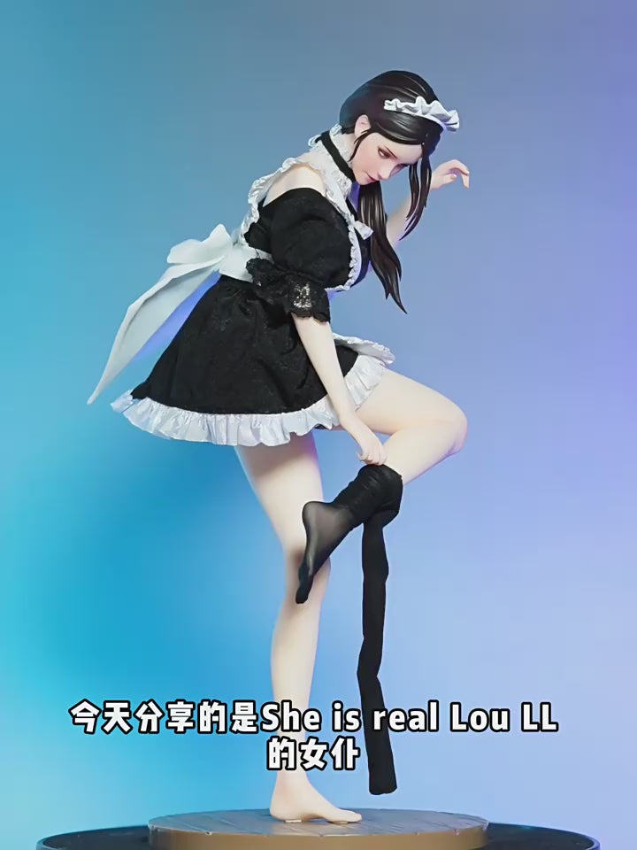 Fujima Ma - She Is Real & Bearpanda | Lou LL Original Maid 1/6 Scale Hyperrealistic Figure - Detail View 1
