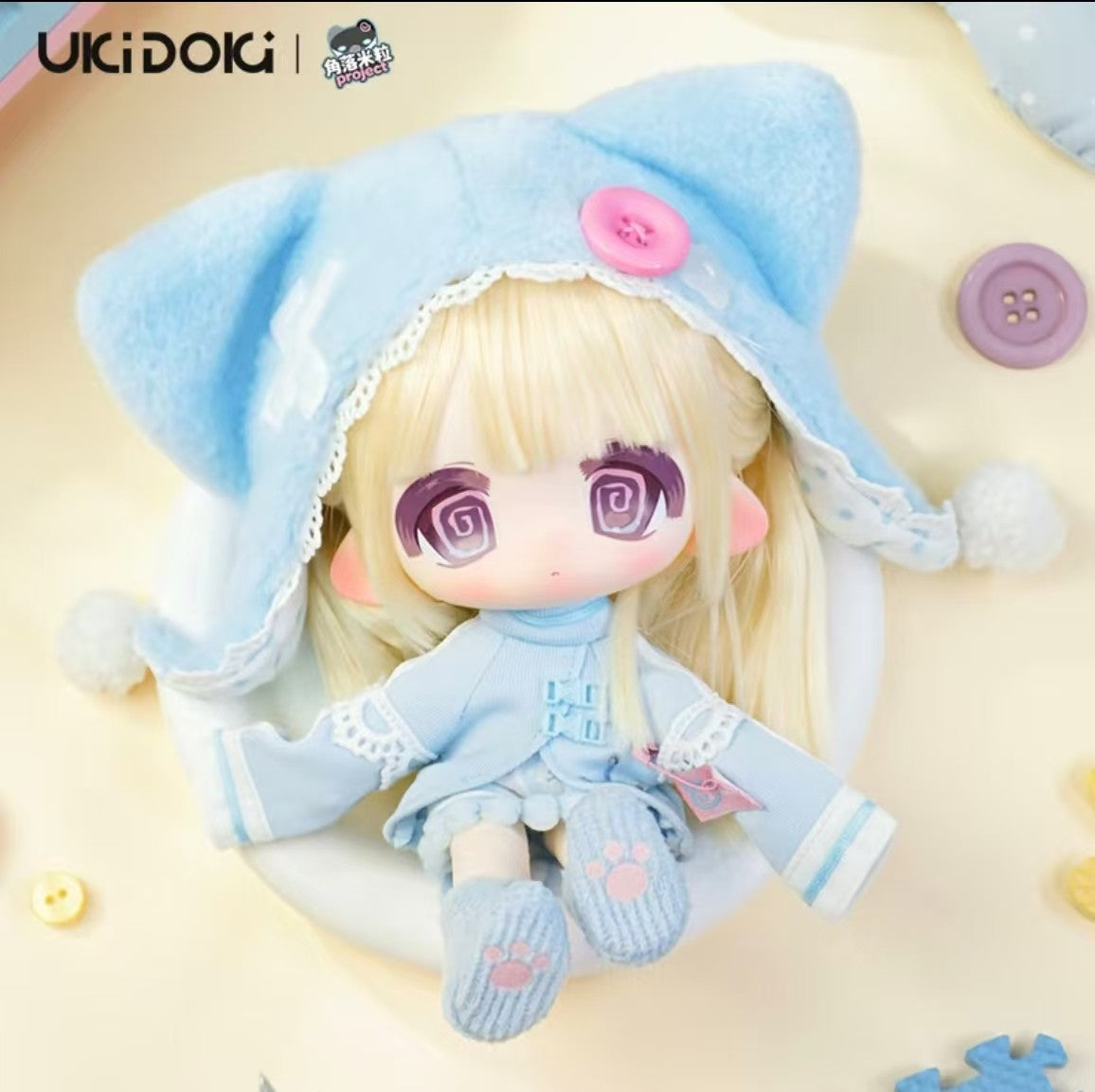 Uki Doki Mini Mili Project BJD Dressable Doll — 18 cm / 7 in