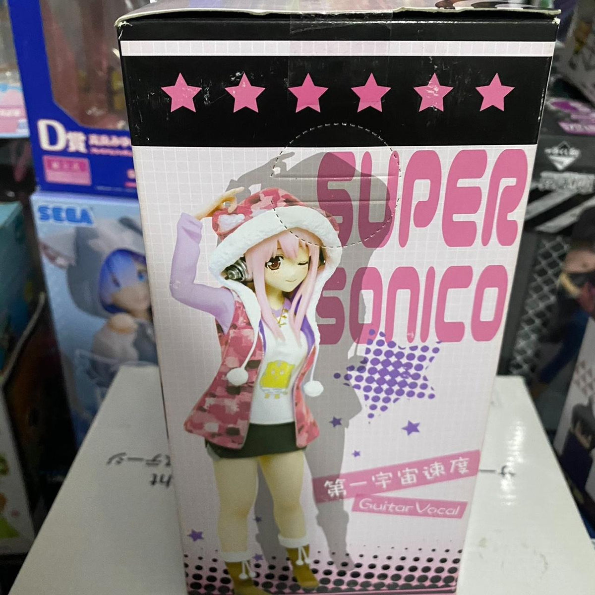 Super Sonico Winter Ver. Figure — Pink Camo (Vintage, Sealed Box)